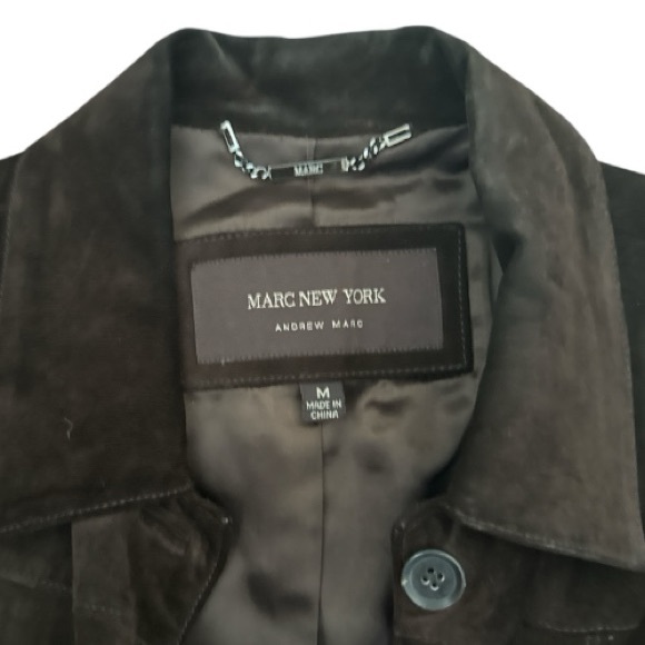 MARC NEW YORK brown suede jacket size M EUC RP0090 - Picture 4 of 9